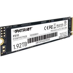 Patriot P310 1.92TB 2280 M.2 PCIe 3.0 NVMe P310P192TM28