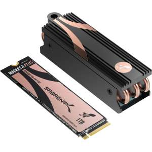 Sabrent 1TB Rocket 4 Plus PCIe 4.0 SSD with Heat Sink SB-RKT4P-HTSP-1TB