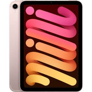 Apple 8.3" iPad mini (6th Gen, 64GB, Wi-Fi + 5G LTE, Pink) MLX43LL/A