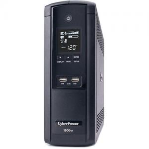 CyberPower Intelligent LCD Series BRG1500AVRLCD 1500VA 900W UPS with 2.1 USB Charging