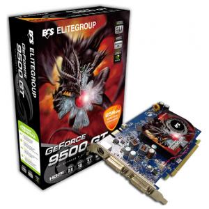 ECS GeForce 9500 GT 550Mhz PCI-E 2.0 256Mb 1600Mhz 128 bit 2xDVI TV HDCP YPrPb