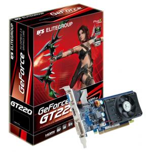 ECS GeForce GT 220 625Mhz PCI-E 2.0 1024Mb 1000Mhz 128 bit DVI HDMI HDCP