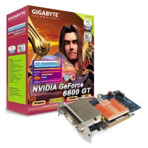 GIGABYTE GeForce 6600 GT 500Mhz PCI-E 256Mb 1000Mhz 128 bit DVI TV YPrPb