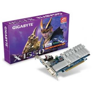 GIGABYTE Radeon X1550 550Mhz PCI-E 128Mb 800Mhz 64 bit DVI TV