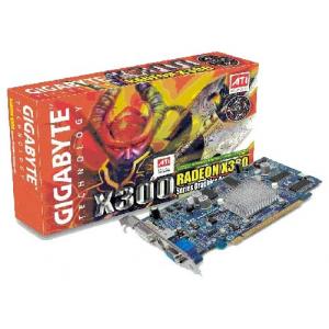 GIGABYTE Radeon X300 325Mhz PCI-E 128Mb 400Mhz 128 bit DVI TV