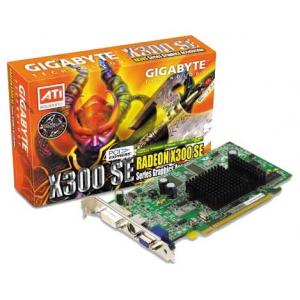 GIGABYTE Radeon X300 SE 325Mhz PCI-E 128Mb 400Mhz 64 bit DVI TV