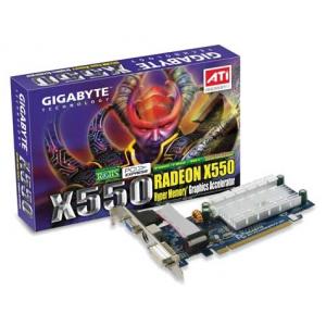 GIGABYTE Radeon X550 400Mhz PCI-E 128Mb 500Mhz 64 bit DVI TV