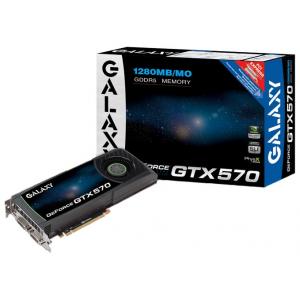 Galaxy GeForce GTX 570 732Mhz PCI-E 2.0 1280Mb 3800Mhz 320 bit 2xDVI HDMI HDCP
