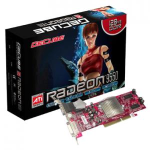 GeCube Radeon 9550 325Mhz AGP 128Mb 400Mhz 64 bit DVI TV