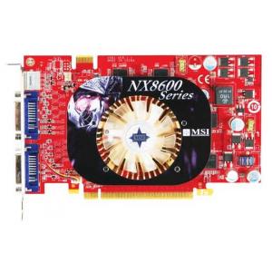 MSI GeForce 8600 GT 540Mhz PCI-E 256Mb 1600Mhz 128 bit 2xDVI TV HDCP YPrPb