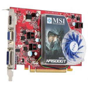 MSI GeForce 9500 GT 650Mhz PCI-E 2.0 256Mb 800Mhz 128 bit DVI HDMI HDCP