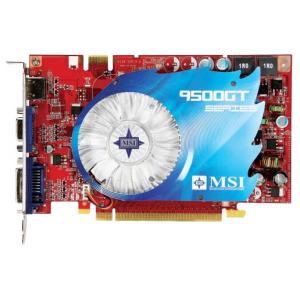 MSI GeForce 9500 GT 650Mhz PCI-E 2.0 512Mb 1400Mhz 128 bit DVI HDMI HDCP