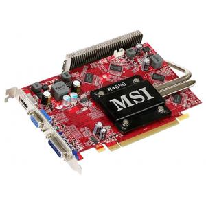 MSI Radeon HD 4650 600Mhz PCI-E 2.0 512Mb 1000Mhz 128 bit DVI HDMI HDCP Silent