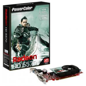 PowerColor Radeon HD 5570 650Mhz PCI-E 2.1 1024Mb 1600Mhz 128 bit DVI HDMI HDCP Low Profile