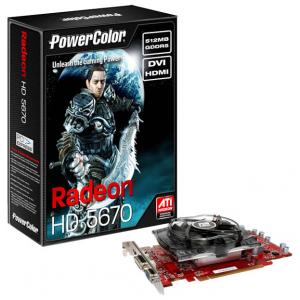 PowerColor Radeon HD 5670 775Mhz PCI-E 2.1 1024Mb 4000Mhz 128 bit DVI HDMI HDCP