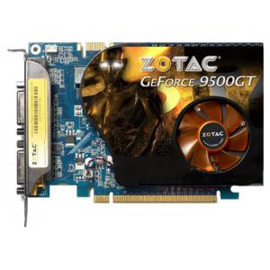ZOTAC GeForce 9500 GT 550Mhz PCI-E 2.0 512Mb 1600Mhz 128 bit 2xDVI TV HDCP YPrPb
