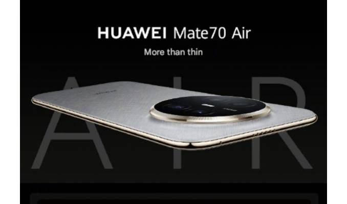 Introducing the HUAWEI Mate 70 Air: a slim and lightweight smartphone with a 6500 mAh battery huawei-mate-70-air-